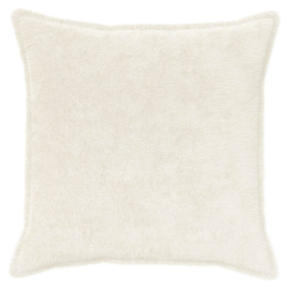 Cushion Cover 6 pcs HOUTEN White 65 x 65 cm Faux Rabbit Fur