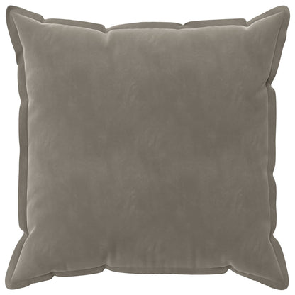 Cushion Cover 2 pcs HOUTEN Light Grey 70 x 70 cm Velvet