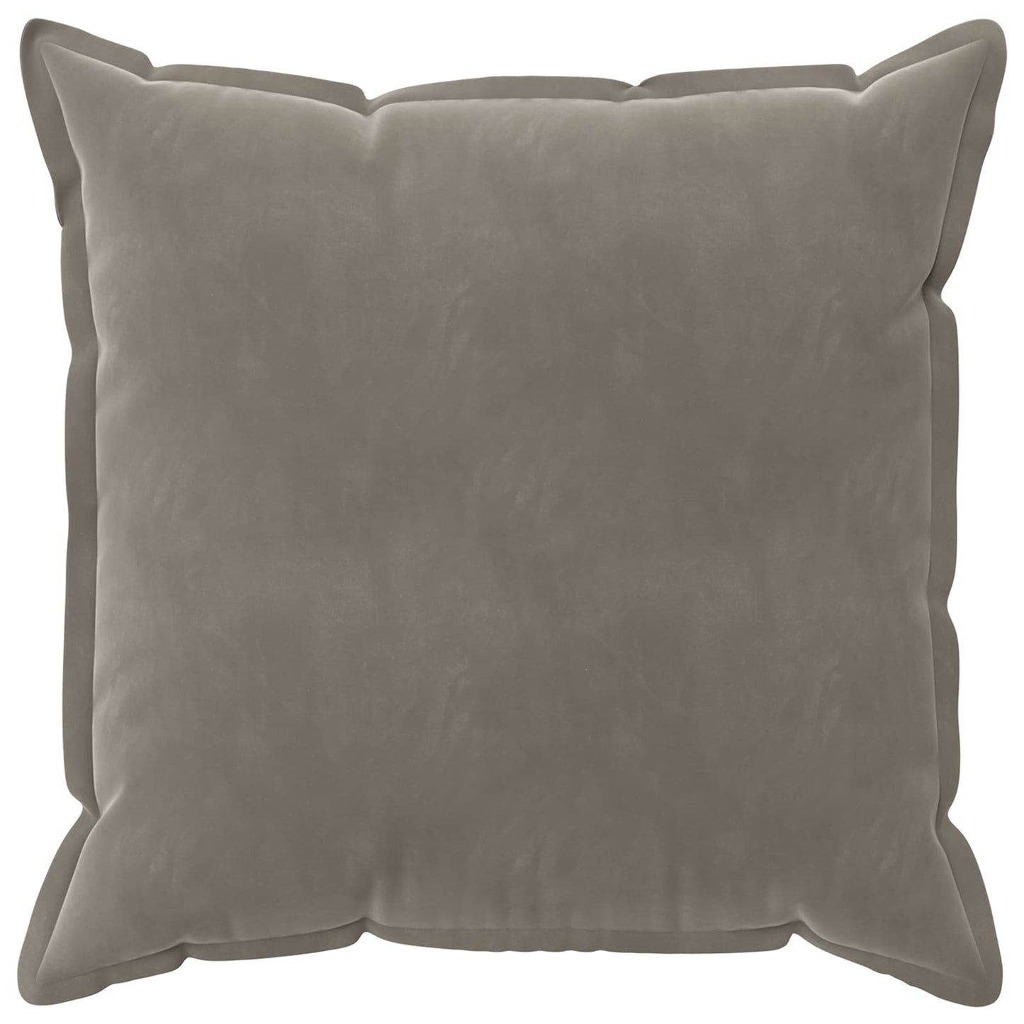 Cushion Cover 6 pcs HOUTEN Light Grey 70 x 70 cm Velvet