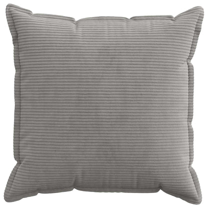 Cushion Cover 2 pcs HOUTEN Light Grey 70 x 70 cm Corduroy