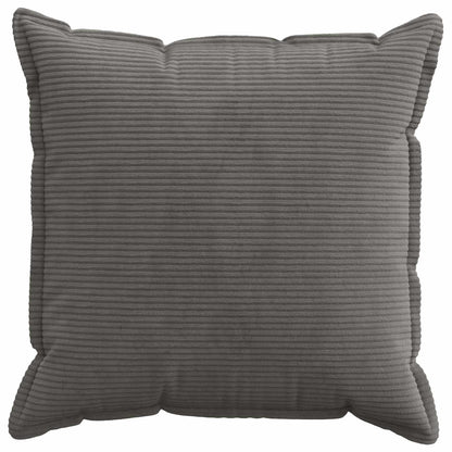 Cushion Cover 2 pcs HOUTEN Dark Grey 70 x 70 cm Corduroy