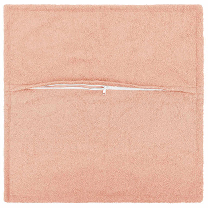 Cushion Cover 2 pcs HOUTEN Pink 70 x 70 cm Bouclé