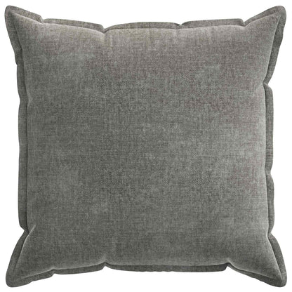 Cushion Cover 2 pcs HOUTEN Dark Grey 70 x 70 cm Chenille Fabric