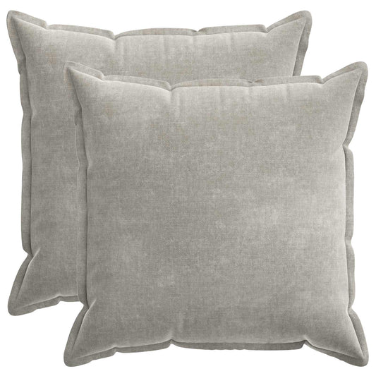 Cushion Cover 2 pcs HOUTEN Light Grey 70 x 70 cm