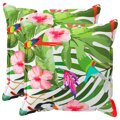 Cushion Cover 2 pcs HOUTEN Black 70 x 70 cm Polyester
