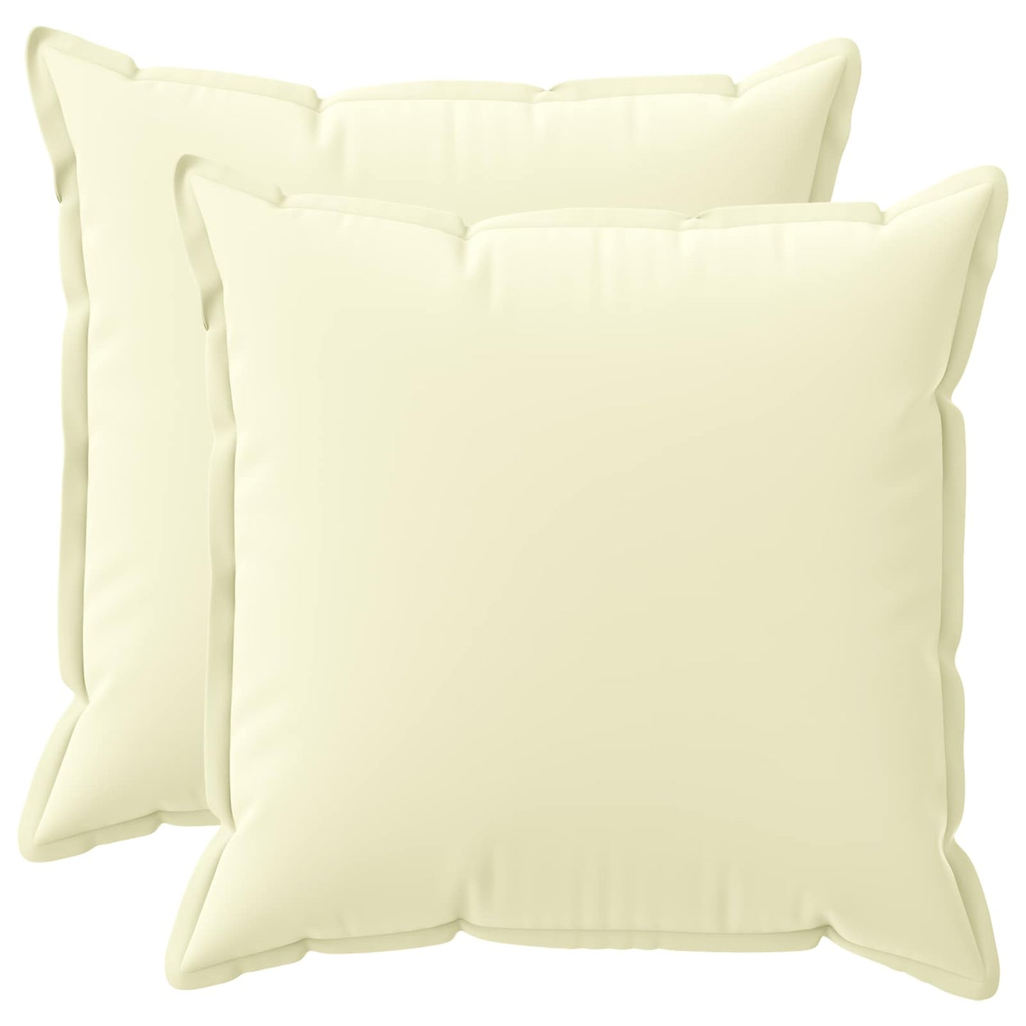 Cushion Cover 2 pcs HOUTEN Cream 70 x 70 cm Polyester