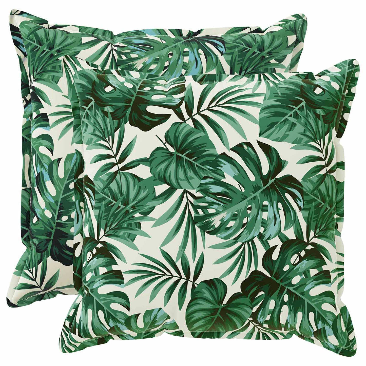 Cushion Cover 2 pcs HOUTEN Leaf Pattern 70 x 70 cm Polyester
