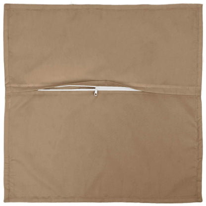 Cushion Cover 6 pcs HOUTEN Taupe 70 x 70 cm Polyester