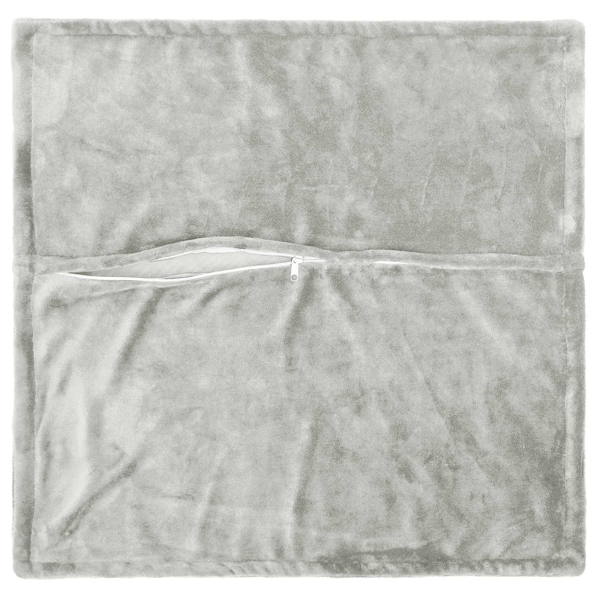 Cushion Cover 6 pcs HOUTEN Light Grey 70 x 70 cm Flannel
