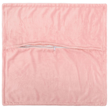 Cushion Cover 6 pcs HOUTEN Pink 70 x 70 cm Flannel