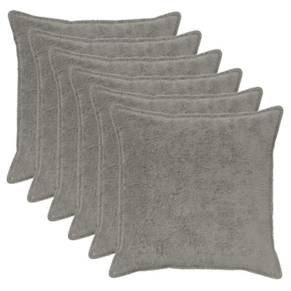 Cushion Cover 6 pcs HOUTEN Light Grey 70 x 70 cm