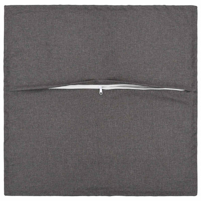 Cushion Cover 2 pcs HOUTEN Light Grey 80 x 80 cm Faux Linen