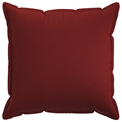 Cushion Cover 6 pcs HOUTEN Wine Red 80 x 80 cm Faux Linen
