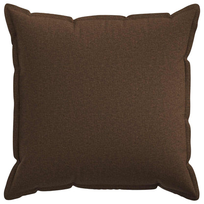 Cushion Cover 6 pcs HOUTEN Brown 80 x 80 cm Faux Linen