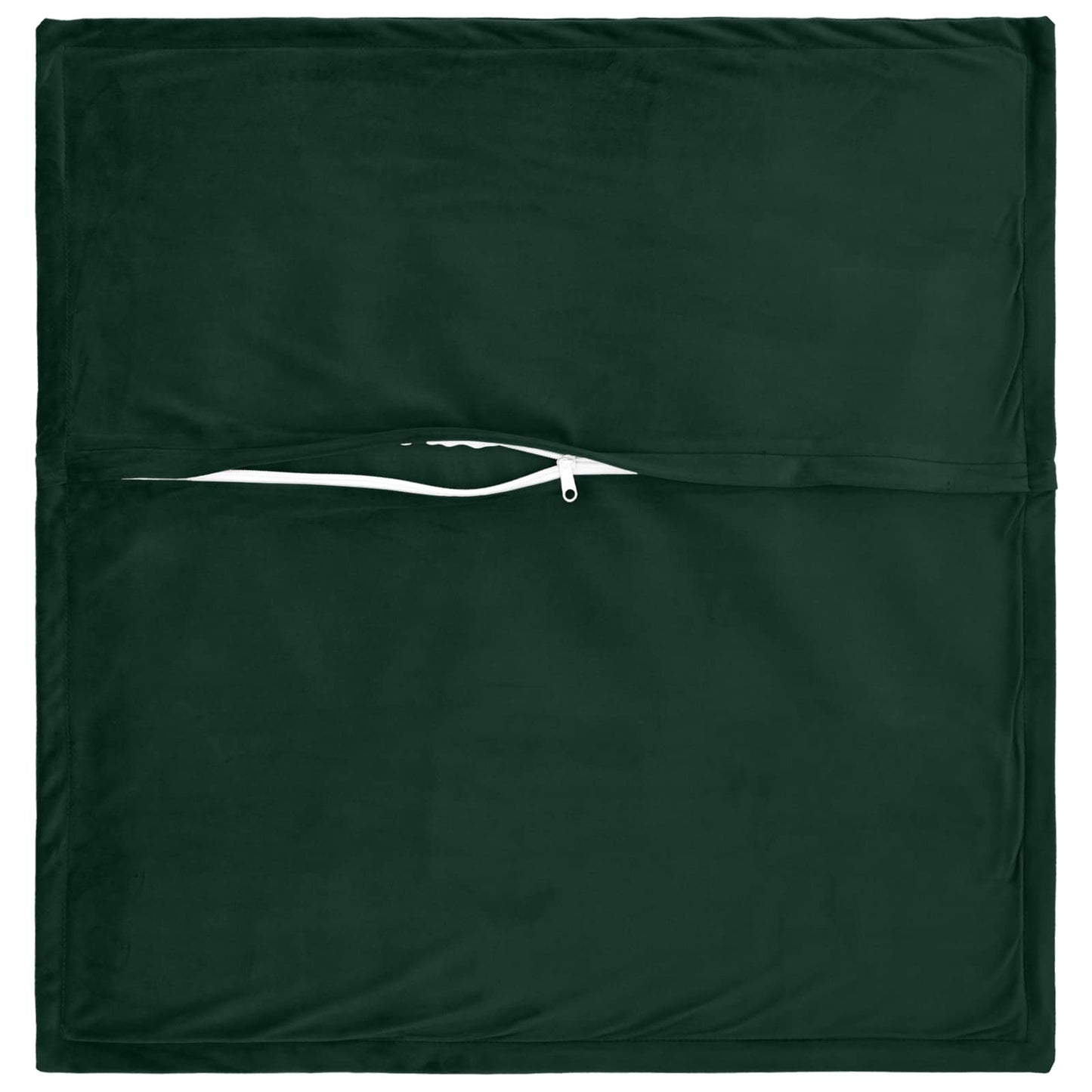Cushion Cover 2 pcs HOUTEN Dark Green 80 x 80 cm Velvet