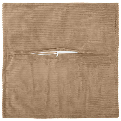 Cushion Cover 6 pcs HOUTEN Brown 80 x 80 cm Corduroy