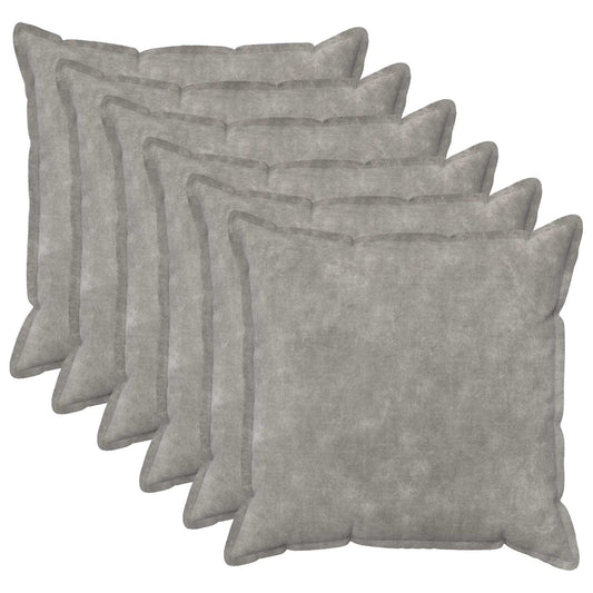 Cushion Cover 6 pcs HOUTEN Light Grey 80 x 80 cm
