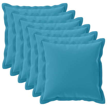 Cushion Cover 6 pcs HOUTEN Light Blue 80 x 80 cm Polyester