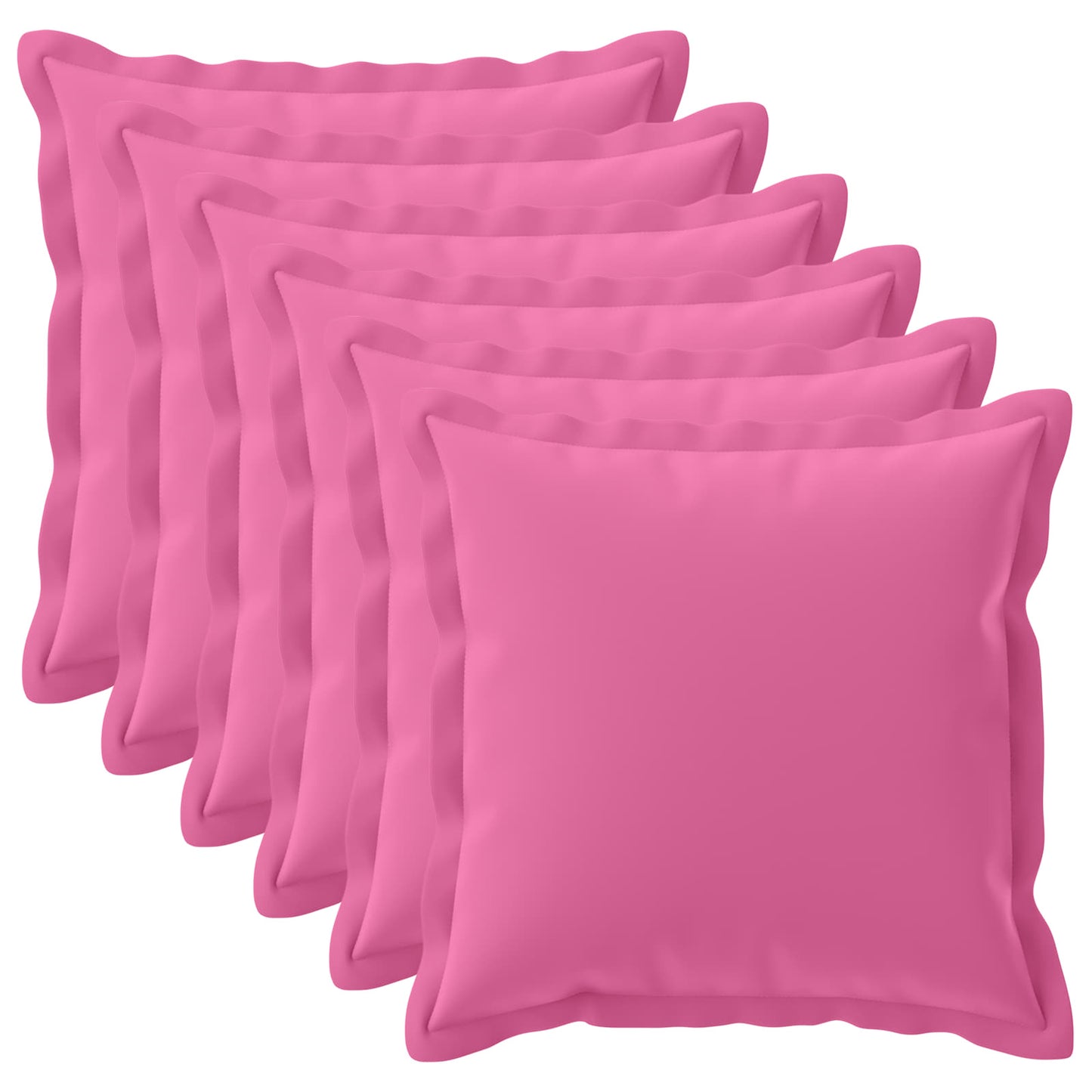 Cushion Cover 6 pcs HOUTEN Pink 80 x 80 cm Polyester