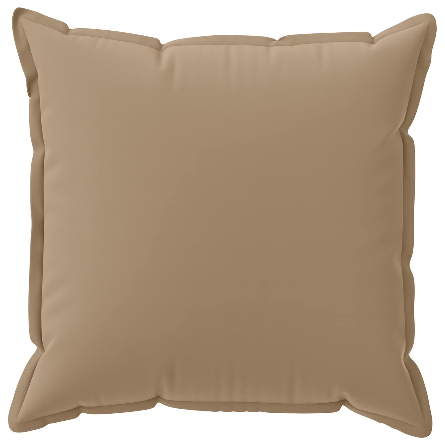 Cushion Cover 2 pcs HOUTEN Taupe 80 x 80 cm Polyester