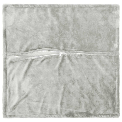Cushion Cover 6 pcs HOUTEN Light Grey 80 x 80 cm Flannel