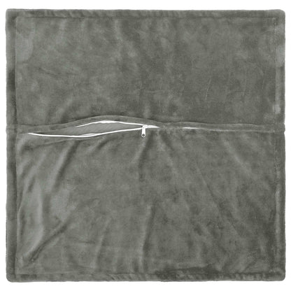 Cushion Cover 6 pcs HOUTEN Dark Grey 80 x 80 cm Flannel