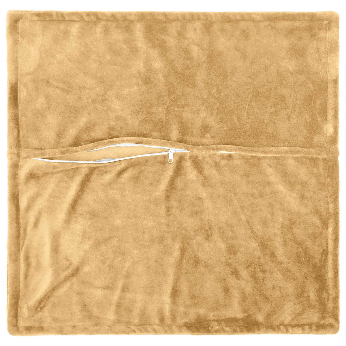 Cushion Cover 2 pcs HOUTEN Taupe 80 x 80 cm Flannel