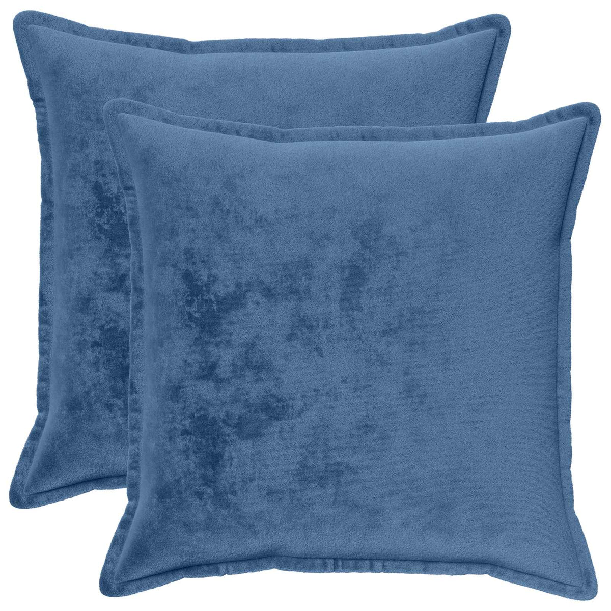 Cushion Cover 2 pcs HOUTEN Light Blue 80 x 80 cm Flannel