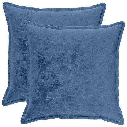 Cushion Cover 2 pcs HOUTEN Light Blue 80 x 80 cm Flannel