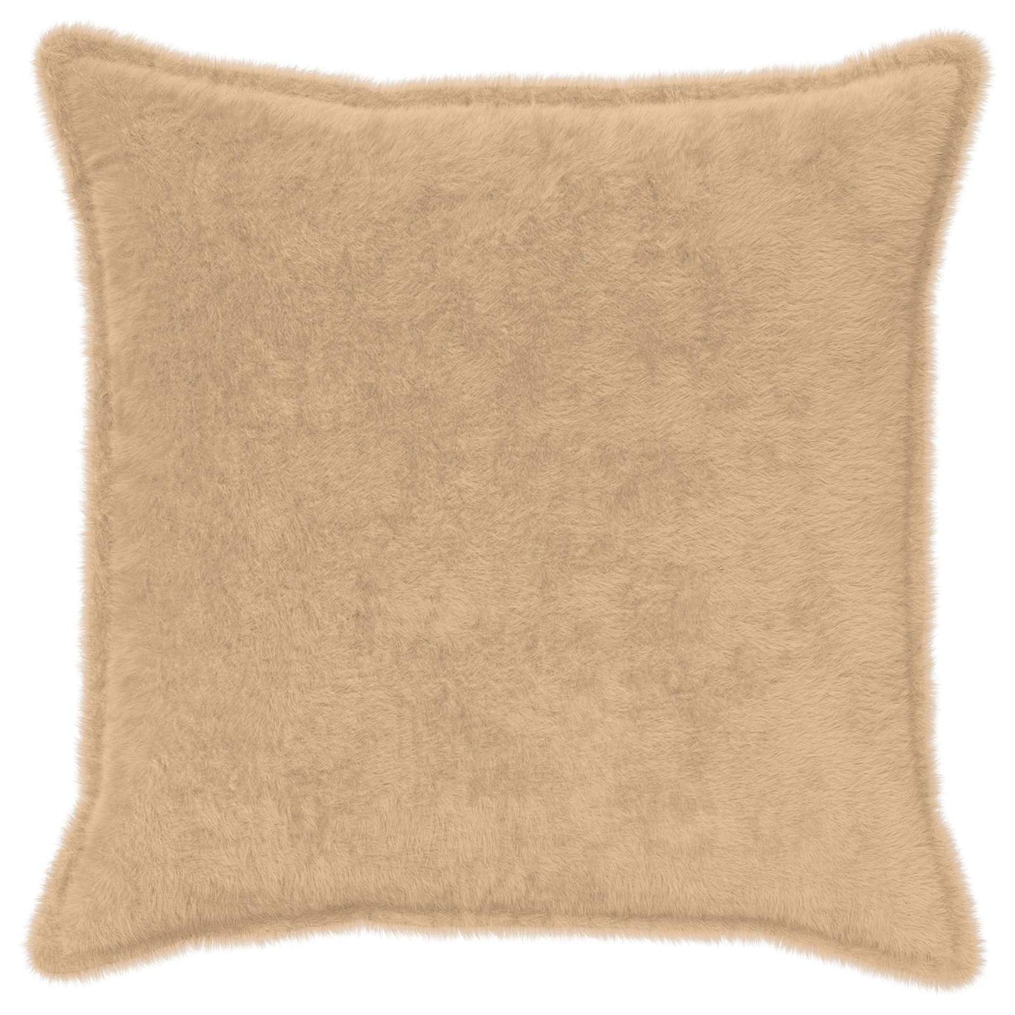 Cushion Cover 6 pcs HOUTEN Cream 80 x 80 cm Faux Rabbit Fur