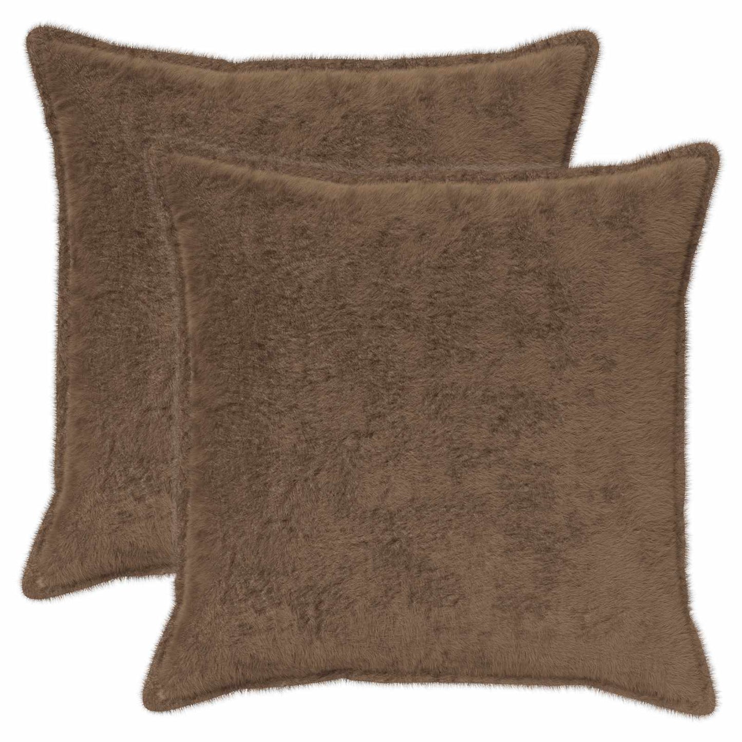 Cushion Cover 2 pcs HOUTEN Light Brown 80 x 80 cm