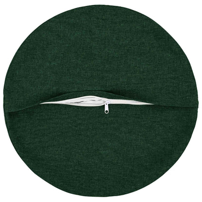 Cushion Cover 2 pcs HEERLEN Dark Green Ø 30 cm Fabric