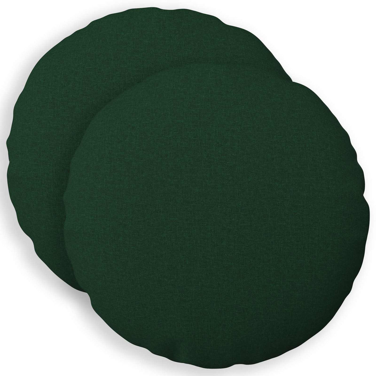 Cushion Cover 2 pcs HEERLEN Dark Green Ø 30 cm Fabric