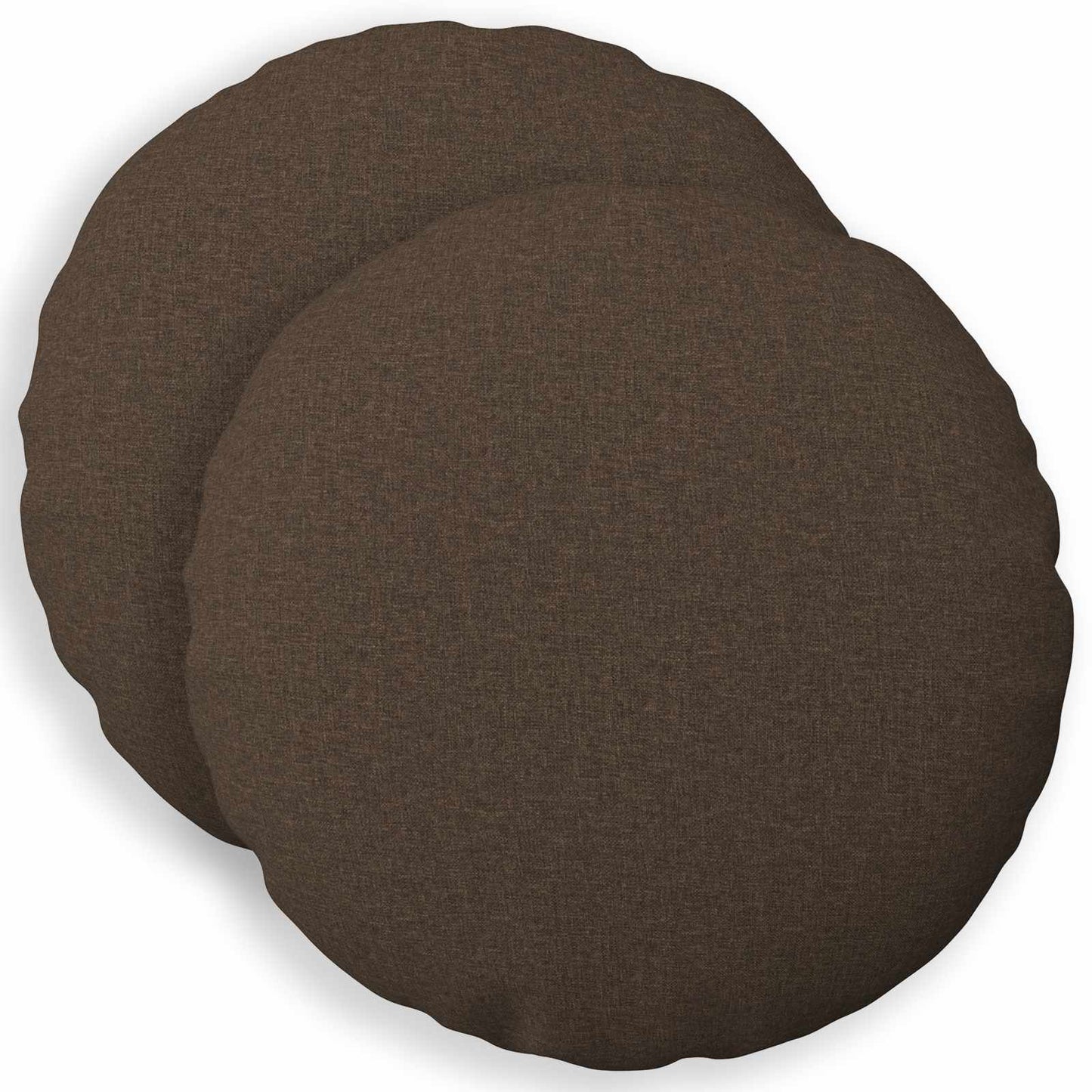 Cushion Cover 2 pcs HEERLEN Taupe Ø 30 cm Fabric