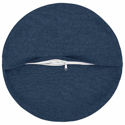 Cushion Cover 2 pcs HEERLEN Blue Ø 30 cm Fabric