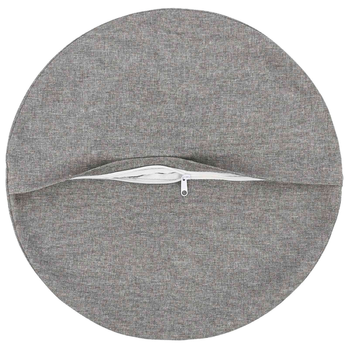 Cushion Cover 2 pcs HEERLEN Cloud Grey Ø 30 cm Fabric