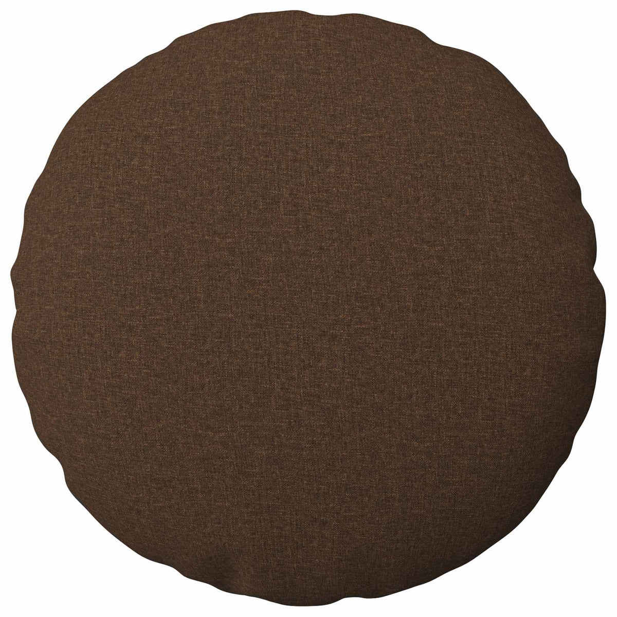 Cushion Cover 2 pcs HEERLEN Brown Ø 30 cm Fabric