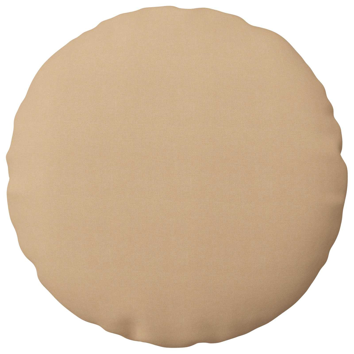 Cushion Cover 2 pcs HEERLEN Cream Ø 30 cm Fabric