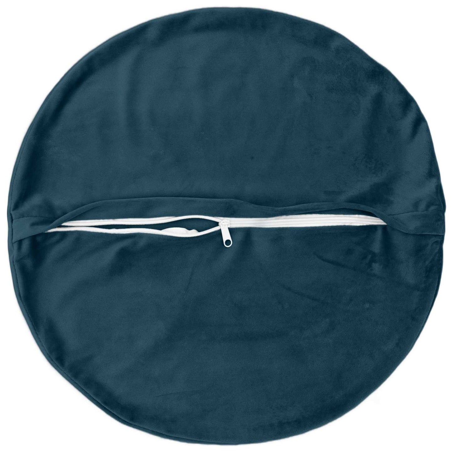 Cushion Cover 6 pcs HEERLEN Blue Ø 30 cm Velvet