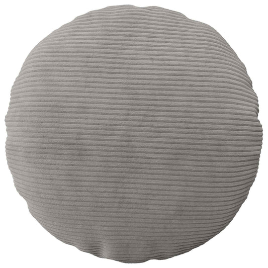 Cushion Cover 6 pcs HEERLEN Light Grey Ø 30 cm Corduroy