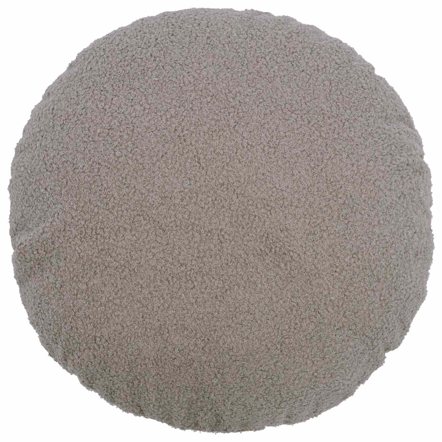Cushion Cover 6 pcs HEERLEN Light Grey Ø 30 cm Bouclé