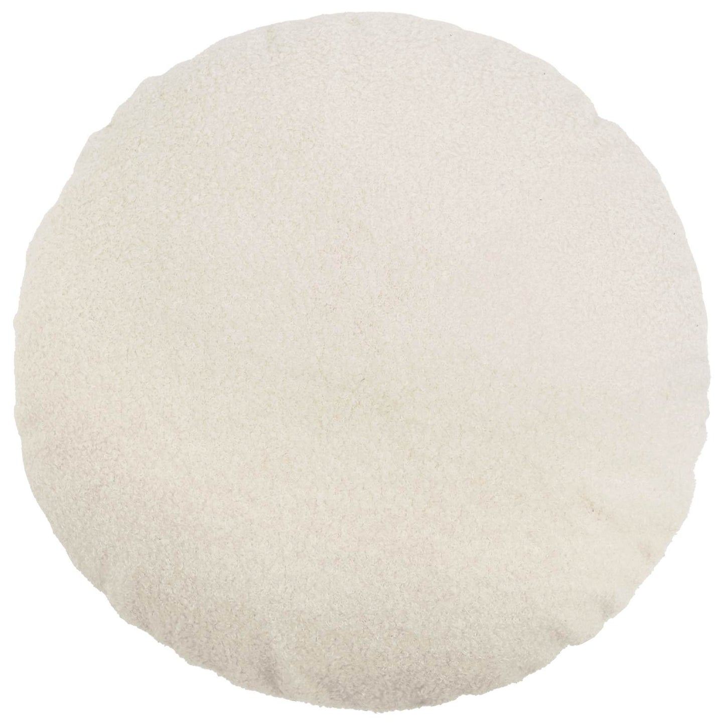 Cushion Cover 6 pcs HEERLEN Cream Ø 30 cm Bouclé