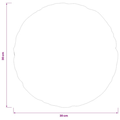 Cushion Cover 6 pcs HEERLEN Cream Ø 30 cm Bouclé