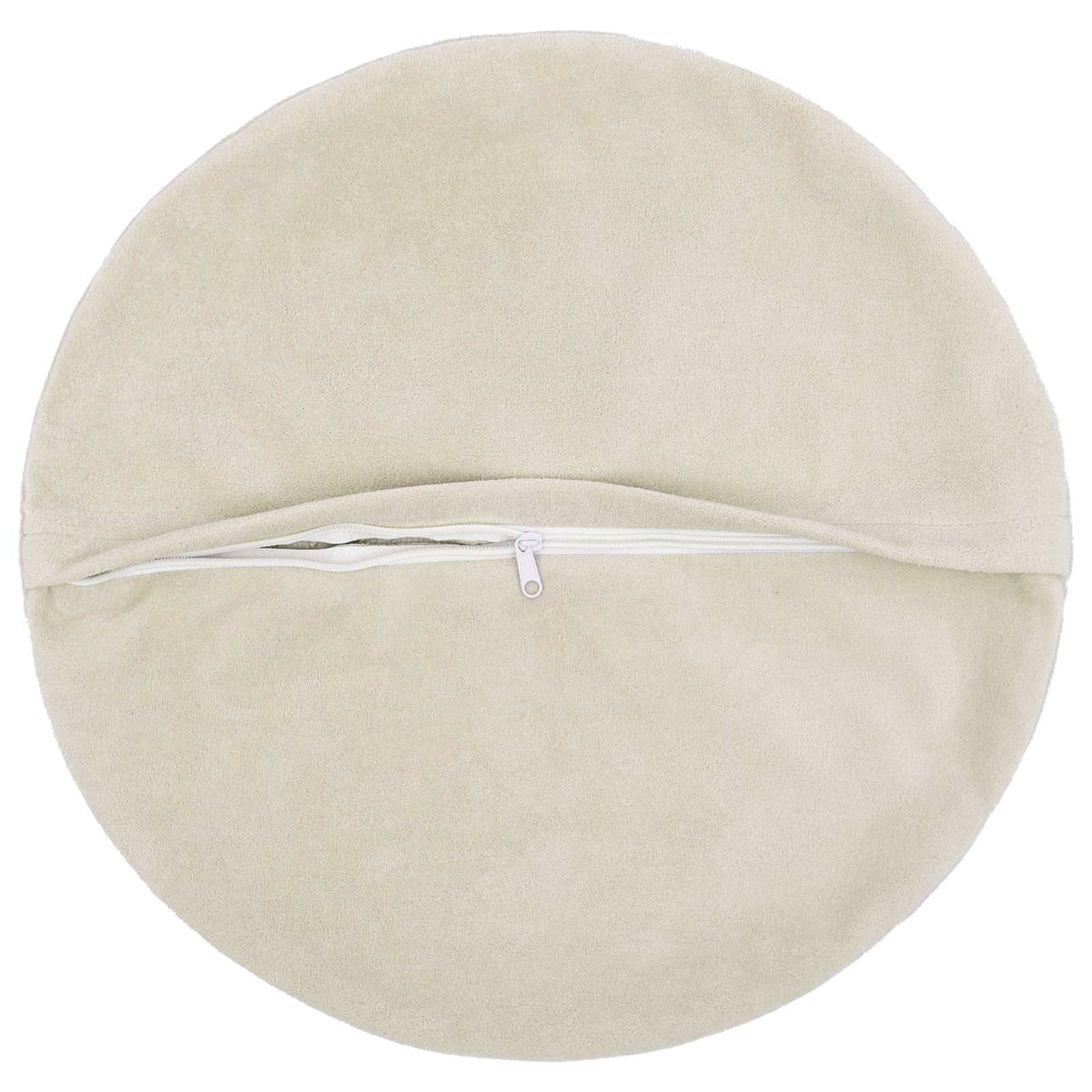 Cushion Cover 6 pcs HEERLEN Cream Ø 30 cm Microfiber Fleece