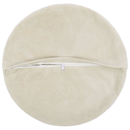Cushion Cover 6 pcs HEERLEN Cream Ø 30 cm Microfiber Fleece