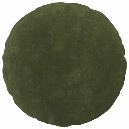 Cushion Cover 2 pcs HEERLEN Green Ø 30 cm Microfiber Fleece