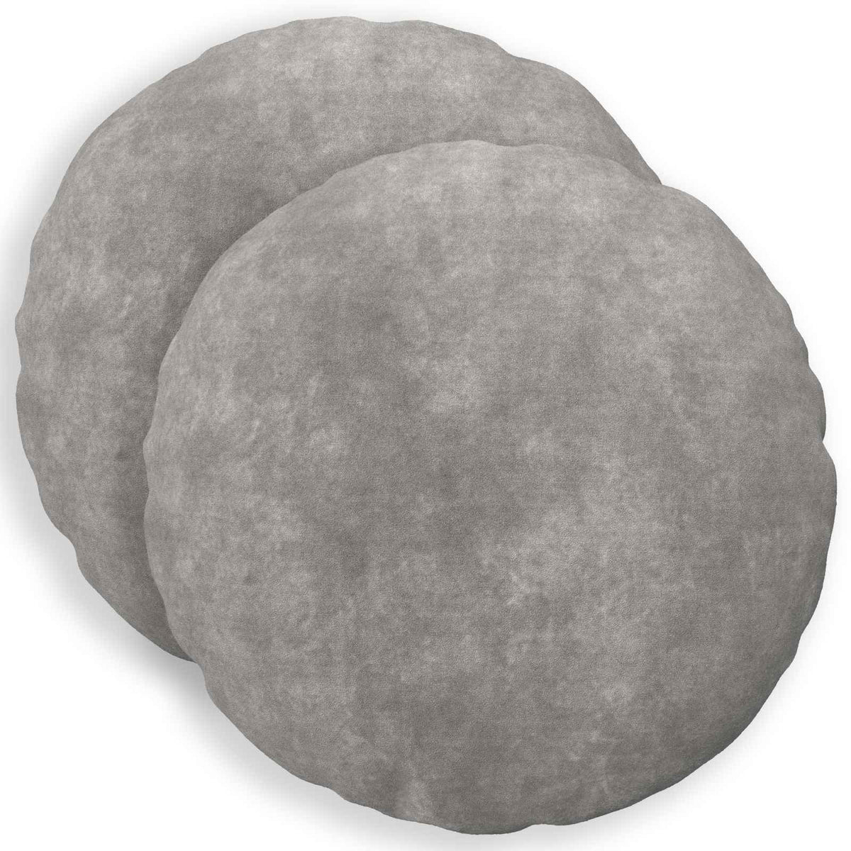 Cushion Cover 2 pcs HEERLEN Light Grey Ø 30 cm