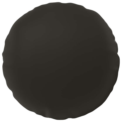 Cushion Cover 2 pcs HEERLEN Black Ø 30 cm Polyester