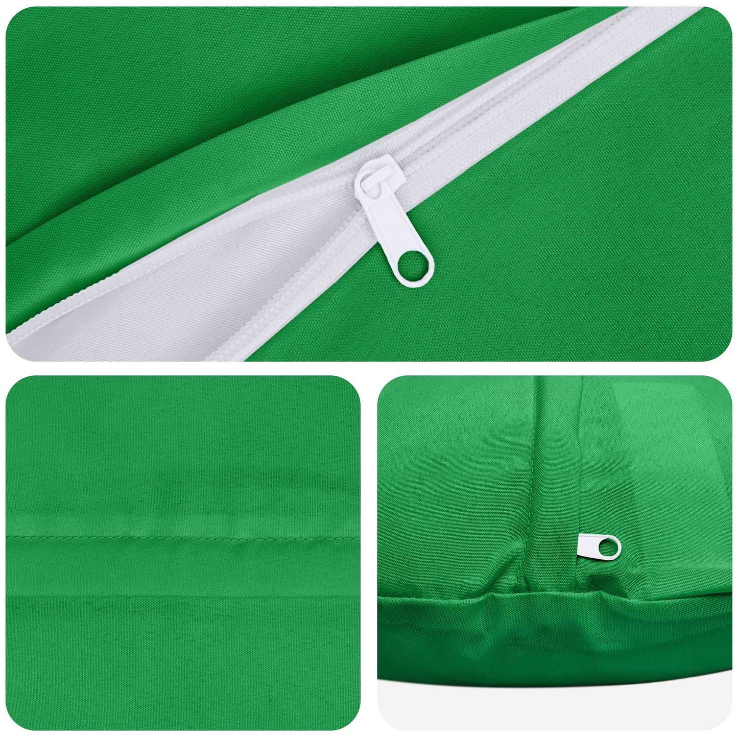Cushion Cover 6 pcs HEERLEN Green Ø 30 cm Polyester