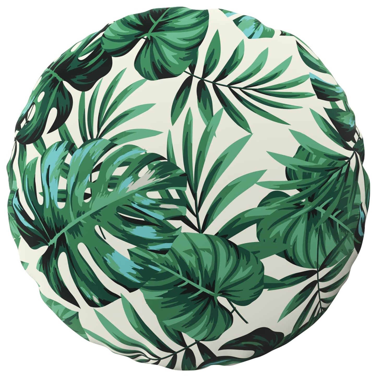 Cushion Cover 2 pcs HEERLEN Leaf Pattern Ø 30 cm Polyester